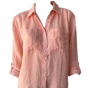 NWT Joie Lidelle G Linen Blouse